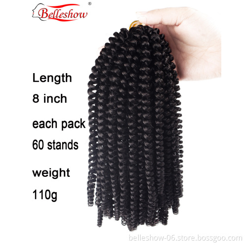 Hot sell 8'  spring twist Crochet Braids  braid twist spring twist hair 12 inches
